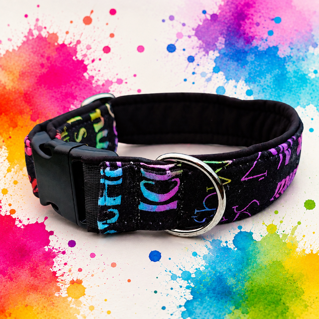 Steckschnallenhalsband "Active"  3 cm Breit + Personalisierung